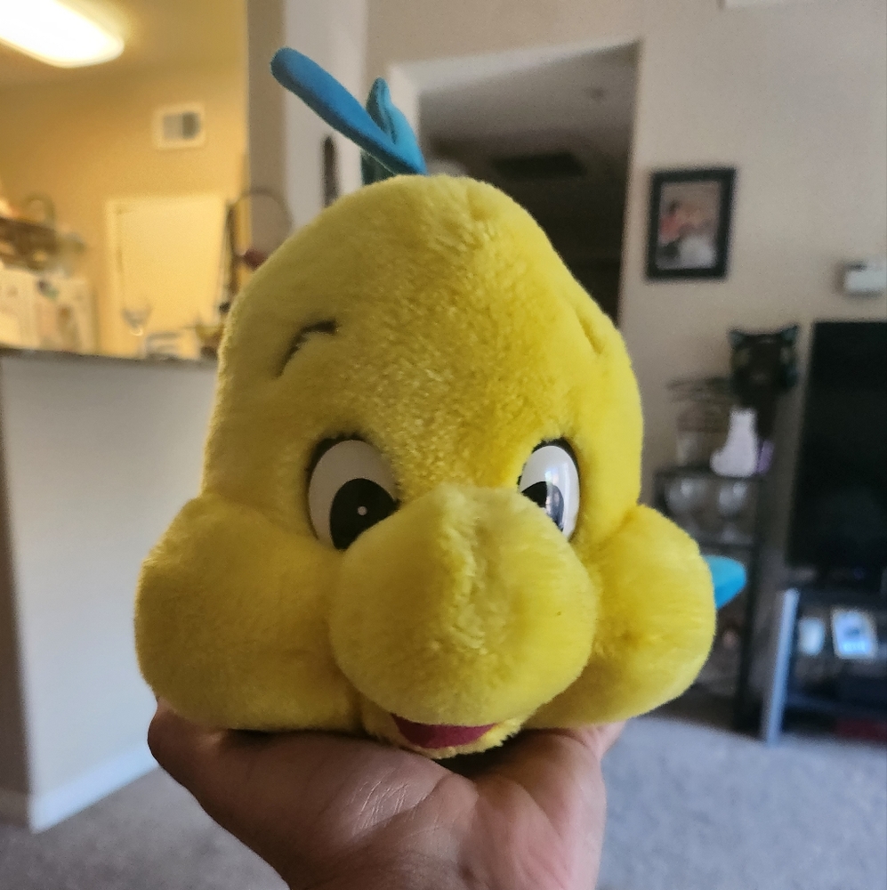 The little mermaid flounder plush